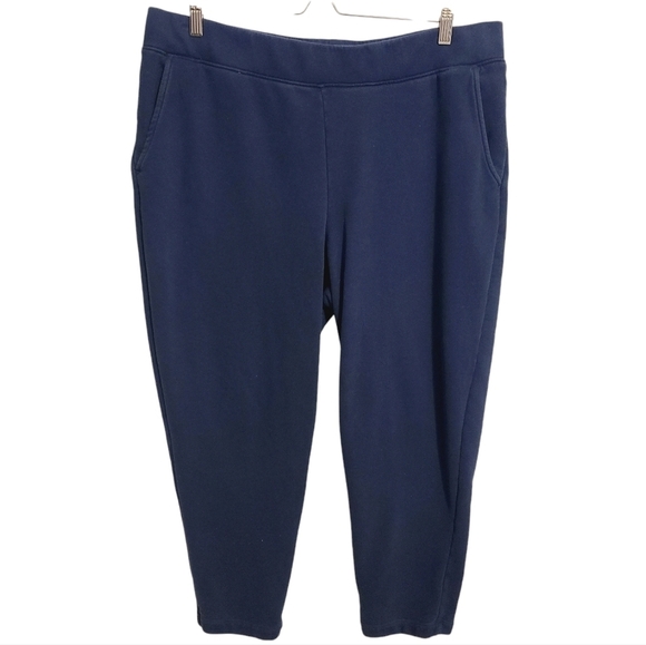 Lands' End | Women's Navy Blue Pullon Joggers or Sweatpants (Size XL/18) - Picture 1 of 10